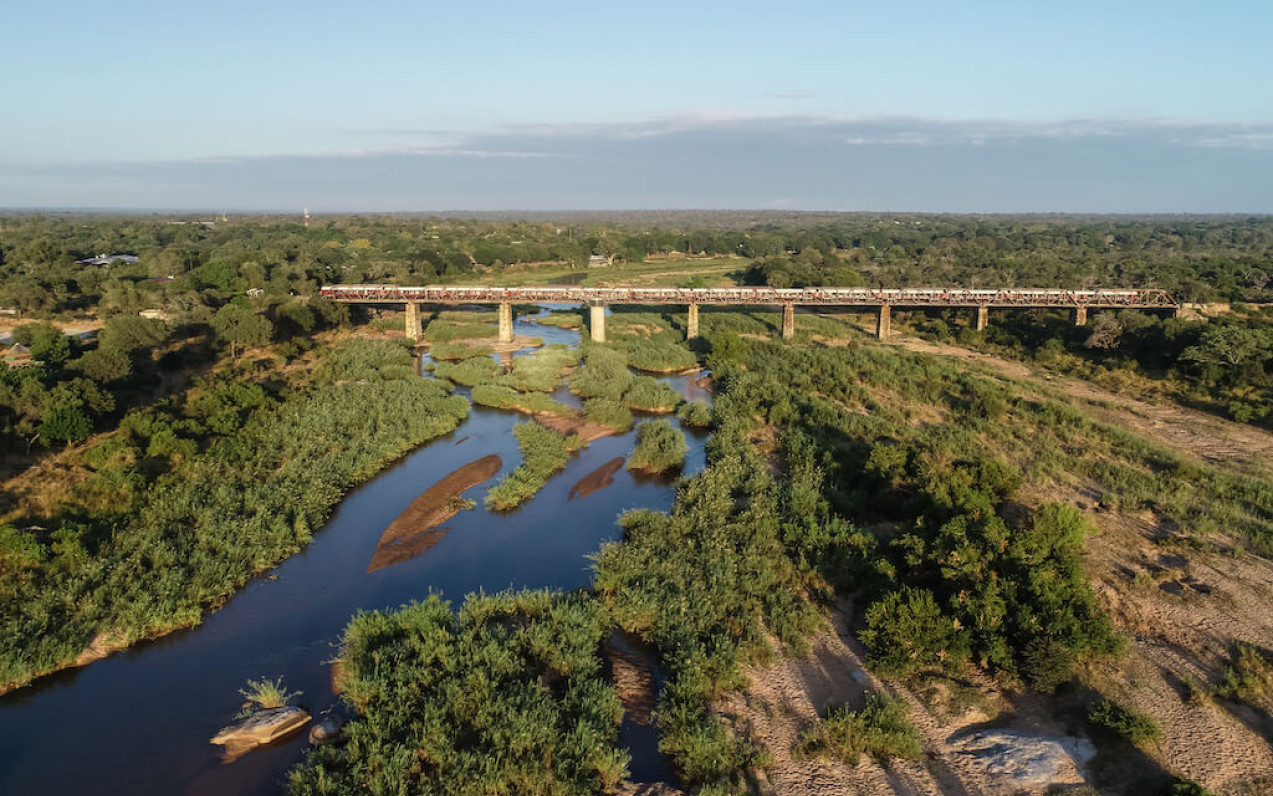 Kruger Shalati the Train on the Bridge