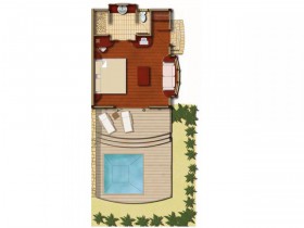 Premium Garden Pool Bungalows