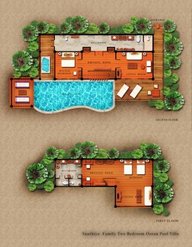 Family Two Bedroom Ocean Pool Villa