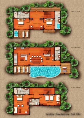 Four Bedroom Pool Villa