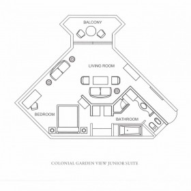 Colonial Garden View Junior Suites