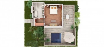 Deluxe Garden Pool Bungalow