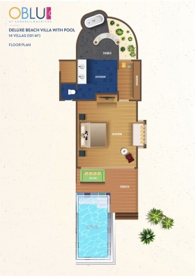 Beach Villa with Pool