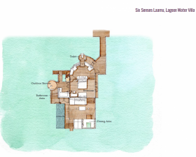 Lagoon Water Villa (108 m2, max. 2 dospelí a 2 deti)