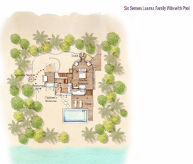 Family Beach Villa with Pool (253 m2, max. 2 dospelí a 2 deti)