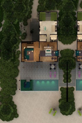 Superior Beach Villa with Pool