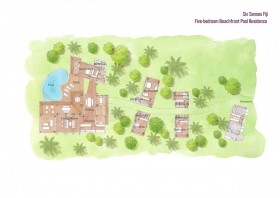 Five-Bedroom Beachfront Pool Residence