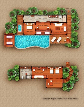 Two Bedroom Seawater Pool Villa