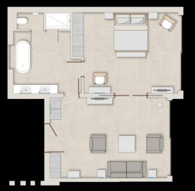 Deluxe One Bedroom Bungalow Suite Sea View