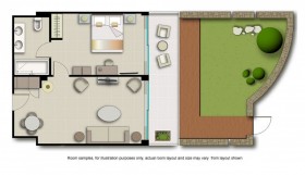 One Bedroom Family Suite Beach Front