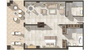 Deluxe One Bedroom Family Suite