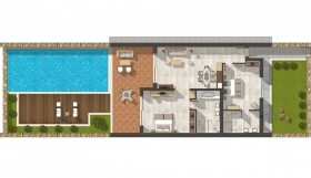 Two Bedroom Bungalow Suite with Private Pool Front Sea View