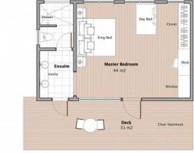 Gardenview Bure (37 m2 + terasa 19 m2, 8 Bure)
