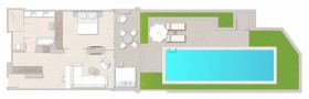 Deluxe One Bedroom Suite Private Pool (70 m2)