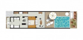 Luxury Junior Suite, Private Pool and Gym with Sea View (61 m2)