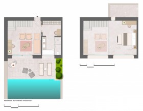 Maisonette Suite sea view Private Pool