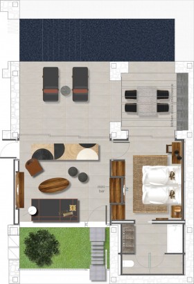 Haute Living Core One Bedroom Residence with Private Pool