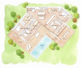 Three-Bedroom Pool Residence