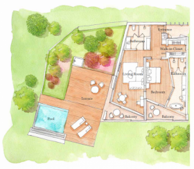 Master Suite with Pool