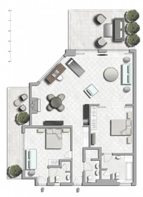 Panorama Two Bedroom Suite (145 m2)