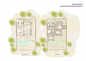 Duplex Two Bedroom Pool Villa Suite Beachfront