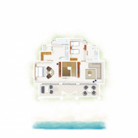 2-Bedroom Luxury Ocean Beachfront Family Suite