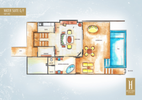 Overwater Ocean Suite with Infinity Pool (180 m²)