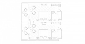 Family Inland View Rooms (Interconnecting)