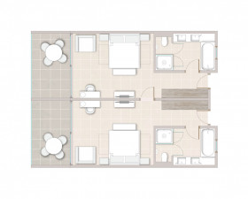 Family Room Pool View (70 m²)