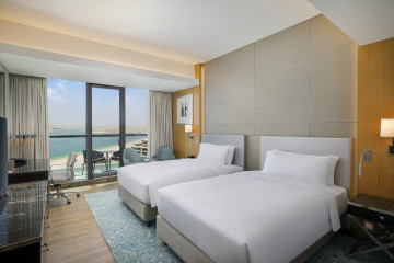 Two Double Beds Deluxe Room Sea View Balcony