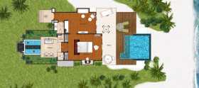 Family Beach Pool Villa