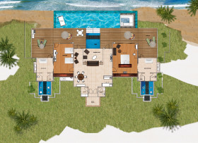 Two Bedroom Beach Pool Pavilion
