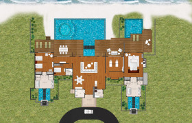 Three Bedroom Beach Pool Pavilion