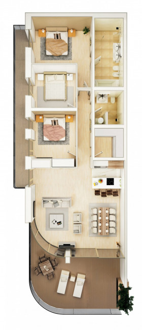 Three Bedroom Residence