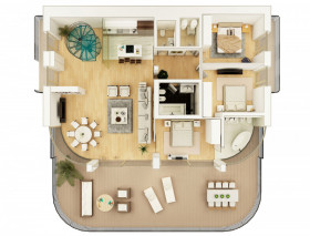 Three Bedroom Penthouse