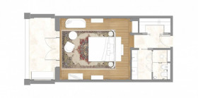 Chedi Deluxe Beach Room (46 m² + 11 m² terasa)