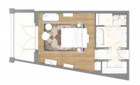 Chedi Grand Beach Room (60 m² + 11 m² terasa)