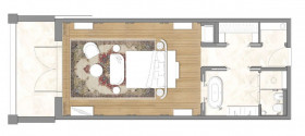 Chedi Premier Room (53 m² + 11 m² balkón)