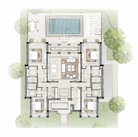 Four Bedroom Villa (259 m² + záhrada a bazén)