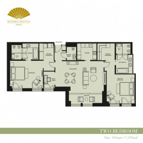 Two Bedroom Apartment – Study Room (165 m²)