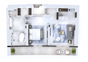 Junior Sky View Suite (78 m2 + 18 m2 terasa)