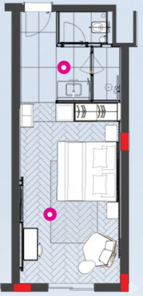 Handicapped Deluxe Lagoon Room (43–47 m²)
