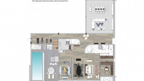 The Diamond Sea View Suite with private pool