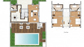 Two-Bedroom Park Villa with private pool