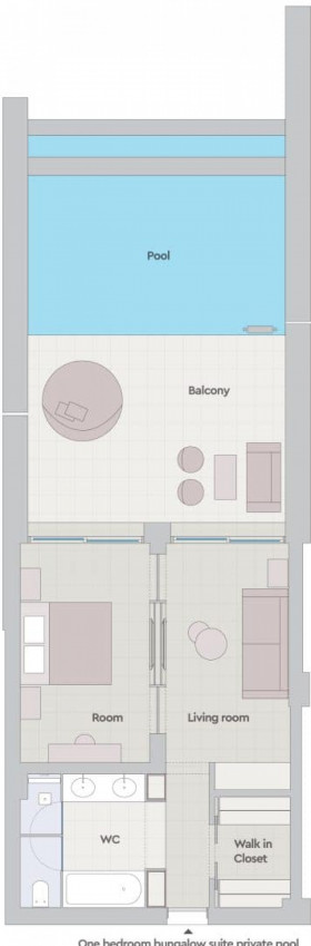 One Bedroom Bungalow Suite Private Pool - Sea View