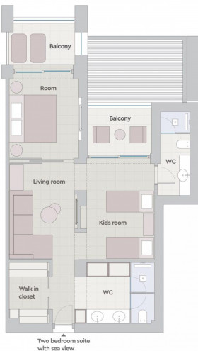 Two Bedroom Bungalow Suite - Sea View