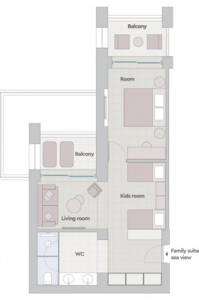 Bungalow Family Suite - Sea View