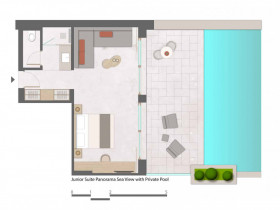 Junior Suite Panorama sea view with Private Pool