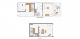 Maisonette on the Rocs Waterfront (83 m²)