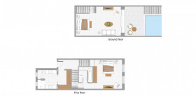 2-Bedroom Roc Villa Private Pool Waterfront Sea Deck (80 m²)